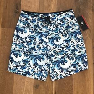 Mens Spyder swim trunks XL Stretch pockets